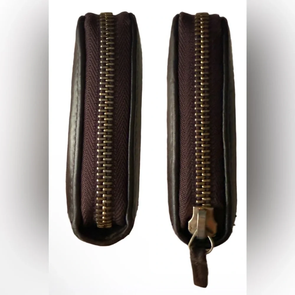 Gucci Sukey Long Zip Around Wallet  Guccissima GG Brown Leather Large with Box